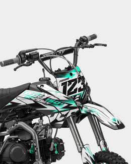 RAMPAGE - Kit Déco Dirt Bike Semi-Personnalisable - Turquoise — vue 2