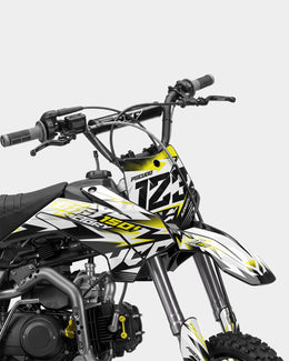 RAMPAGE - Kit Déco Dirt Bike Semi-Personnalisable - Jaune — vue 2