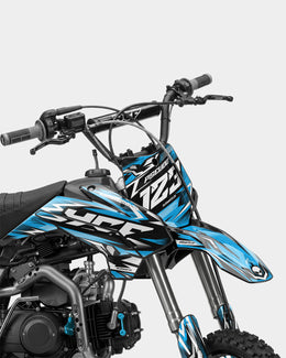 REAPER - Kit Déco Dirt Bike Semi-Personnalisable - Bleu — vue 2