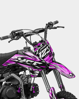 REAPER - Kit Déco Dirt Bike Semi-Personnalisable - Rose — vue 2