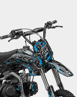 SENKA - Kit Déco Dirt Bike Semi-Personnalisable - Bleu — vue 2
