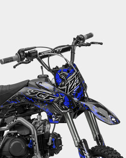 SENKA - Kit Déco Dirt Bike Semi-Personnalisable - Bleu foncé — vue 2