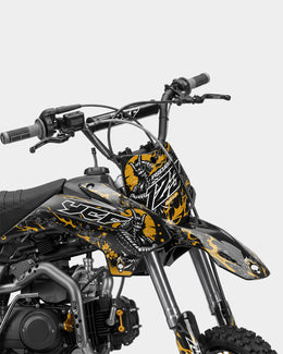 SENKA - Kit Déco Dirt Bike Semi-Personnalisable - Jaune foncé — vue 2