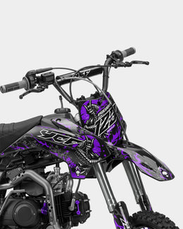 SENKA - Kit Déco Dirt Bike Semi-Personnalisable - Violet — vue 2