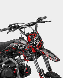SENKA - Kit Déco Dirt Bike Semi-Personnalisable - Rouge — vue 2