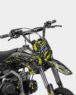 SENKA - Kit Déco Dirt Bike Semi-Personnalisable - Jaune — vue 2