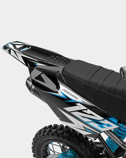 CRYNEX - Kit Déco Dirt Bike Semi-Personnalisable - Bleu — vue 3