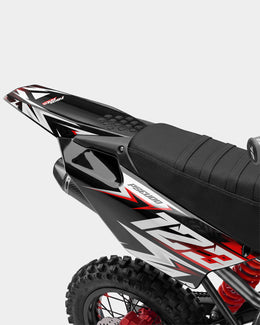 CRYNEX - Kit Déco Dirt Bike Semi-Personnalisable - Rouge — vue 3