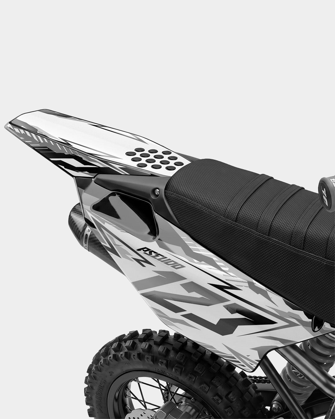 FERAL - Kit Déco Dirt Bike Semi-Personnalisable - Gris