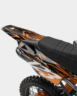 KULOT - Kit Déco Dirt Bike Semi-Personnalisable - Orange — vue 3