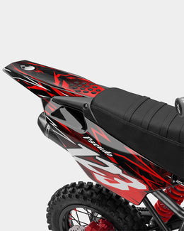 KULOT - Kit Déco Dirt Bike Semi-Personnalisable - Rouge — vue 3