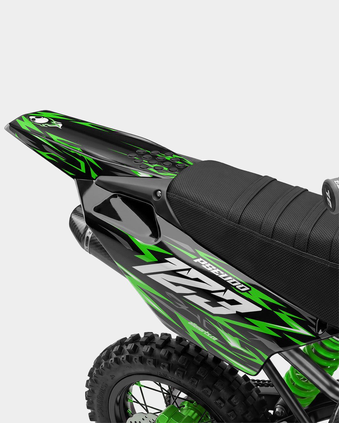 RAION - Kit Déco Dirt Bike Semi-Personnalisable - Vert