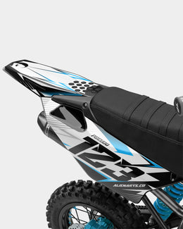 RAMPAGE - Kit Déco Dirt Bike Semi-Personnalisable - Bleu — vue 3