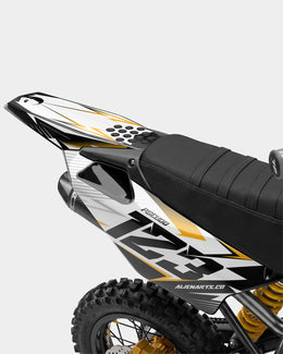 RAMPAGE - Kit Déco Dirt Bike Semi-Personnalisable - Jaune foncé — vue 3