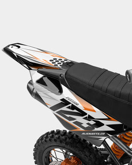 RAMPAGE - Kit Déco Dirt Bike Semi-Personnalisable - Orange — vue 3