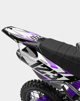 RAMPAGE - Kit Déco Dirt Bike Semi-Personnalisable - Violet — vue 3