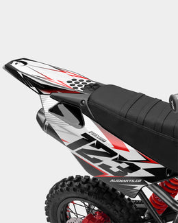 RAMPAGE - Kit Déco Dirt Bike Semi-Personnalisable - Rouge — vue 3