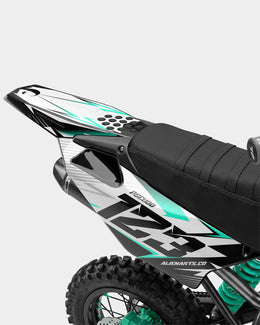 RAMPAGE - Kit Déco Dirt Bike Semi-Personnalisable - Turquoise — vue 3