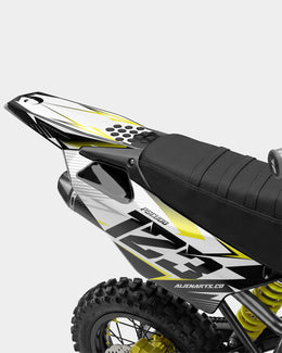 RAMPAGE - Kit Déco Dirt Bike Semi-Personnalisable - Jaune — vue 3
