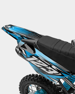 REAPER - Kit Déco Dirt Bike Semi-Personnalisable - Bleu — vue 3