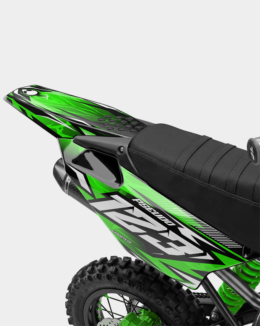 REAPER - Kit Déco Dirt Bike Semi-Personnalisable - Vert