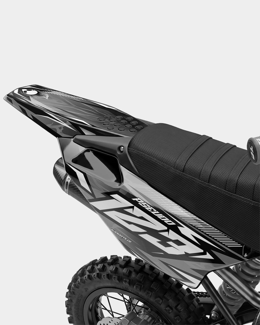 REAPER - Kit Déco Dirt Bike Semi-Personnalisable - Gris