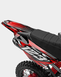 REAPER - Kit Déco Dirt Bike Semi-Personnalisable - Rouge — vue 3