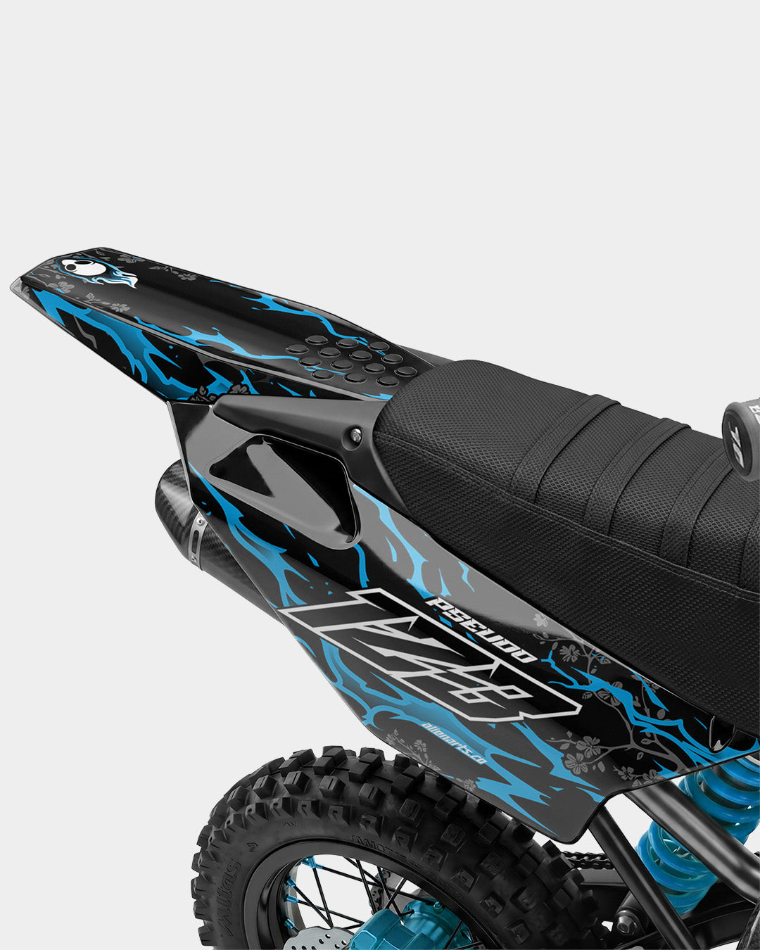 SENKA - Kit Déco Dirt Bike Semi-Personnalisable - Bleu