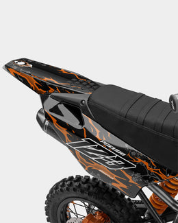 SENKA - Kit Déco Dirt Bike Semi-Personnalisable - Orange — vue 3