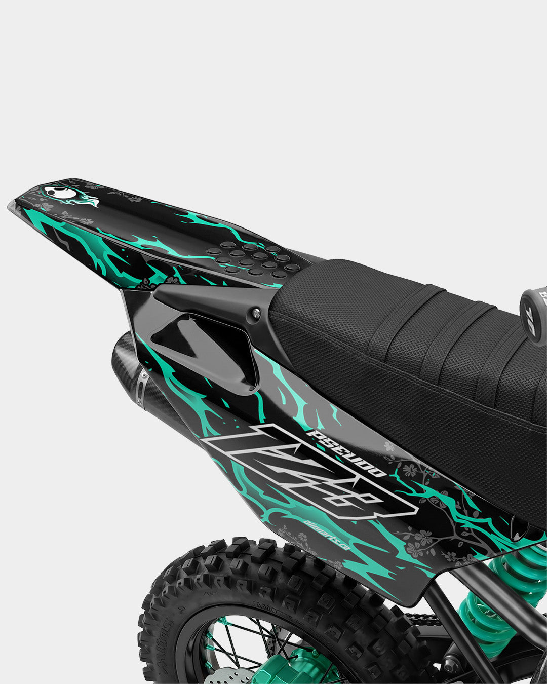 SENKA - Kit Déco Dirt Bike Semi-Personnalisable - Turquoise