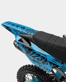 SKIDZO - Kit Déco Dirt Bike Semi-Personnalisable - Bleu — vue 3