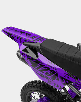 SKIDZO - Kit Déco Dirt Bike Semi-Personnalisable - Violet — vue 3