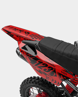 SKIDZO - Kit Déco Dirt Bike Semi-Personnalisable - Rouge — vue 3