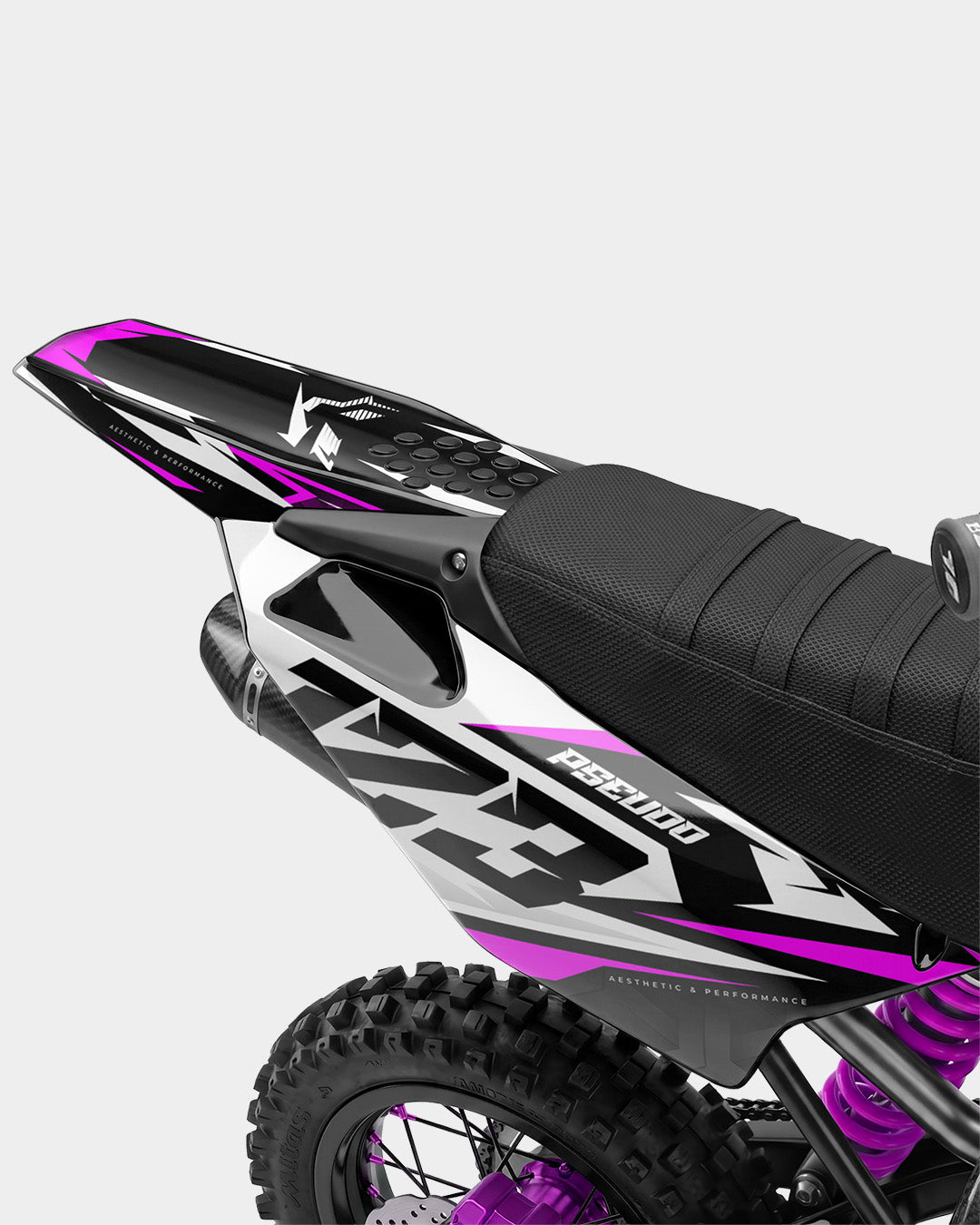 TOHARI - Kit Déco Dirt Bike Semi-Personnalisable - Rose