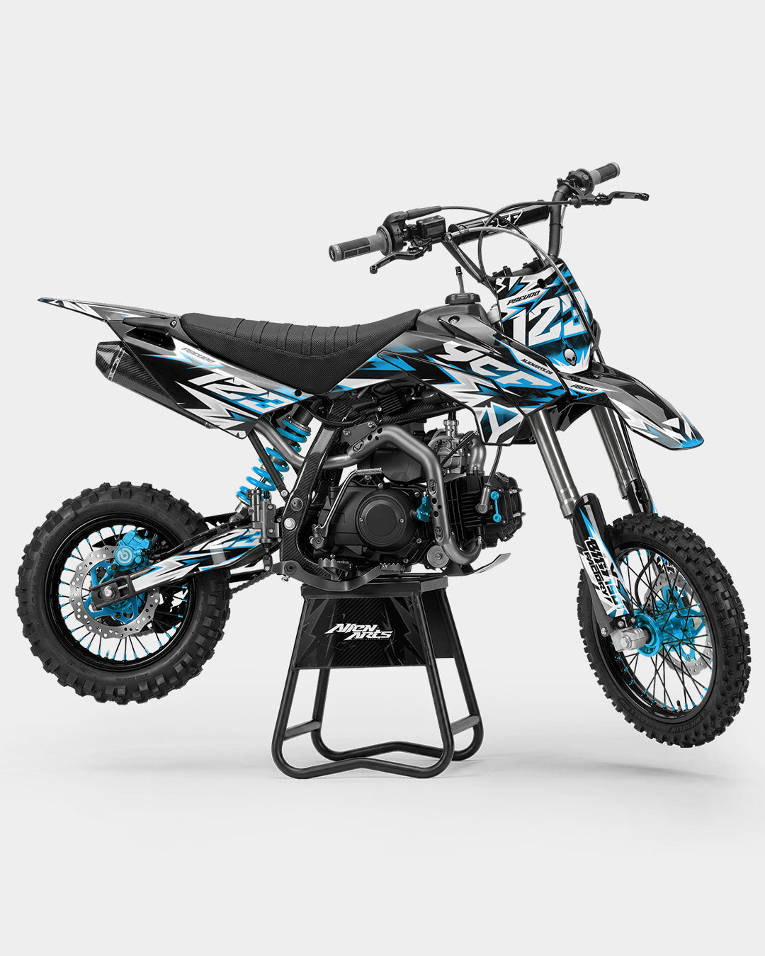 CRYNEX - kits adhesivos para motos kits adhesivos  semi personalizable  Azul