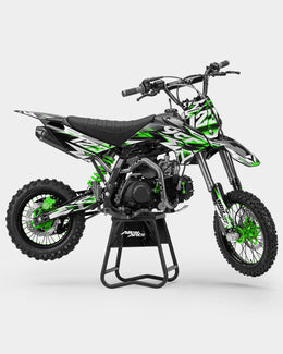 CRYNEX - Kit Déco Dirt Bike Semi-Personnalisable - Vert — vue 1