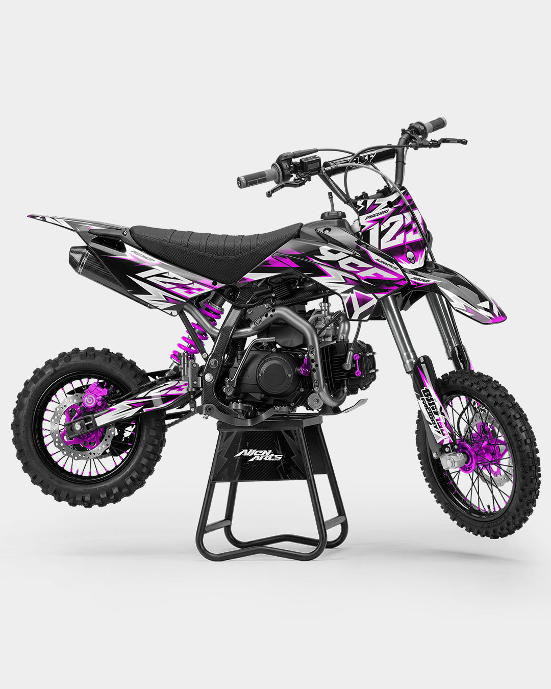 CRYNEX - kits adhesivos para motos kits adhesivos  semi personalizable  Rosa