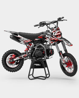 CRYNEX - Kit Déco Dirt Bike Semi-Personnalisable - Rouge — vue 1