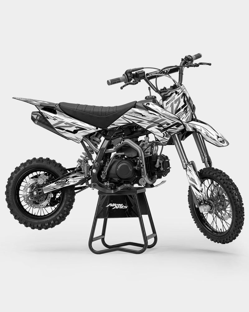 FERAL - Kit Déco Dirt Bike Semi-Personnalisable - Gris