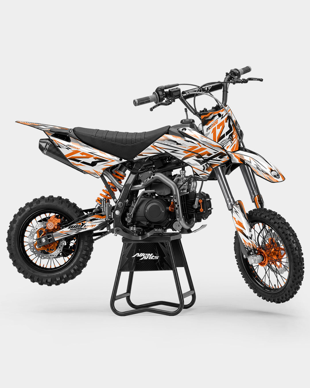 FERAL - kits adhesivos para motos kits adhesivos  semi personalizable  Naranja