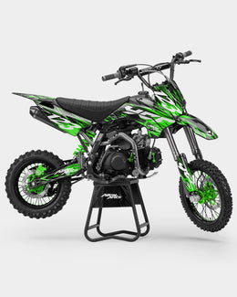 KULOT - Kit Déco Dirt Bike Semi-Personnalisable - Vert — vue 1