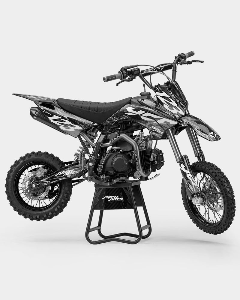 KULOT - Kit Déco Dirt Bike Semi-Personnalisable - Gris