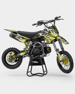 KULOT - Kit Déco Dirt Bike Semi-Personnalisable - Jaune — vue 1
