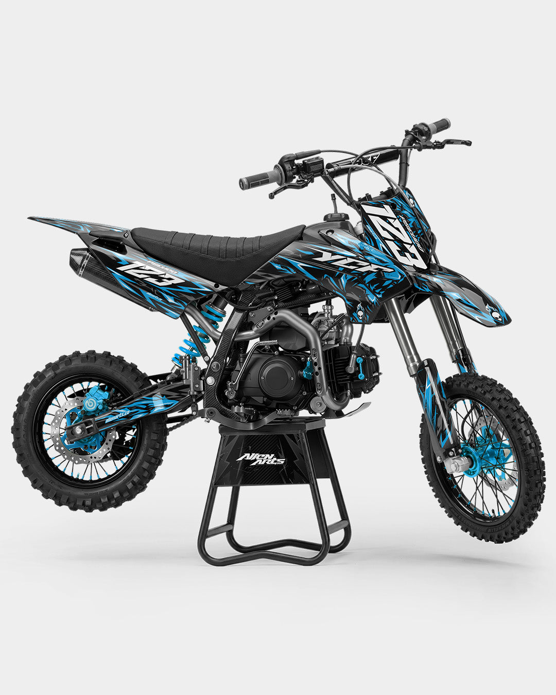 RAION - kits adhesivos para motos kits adhesivos  semi personalizable  Azul