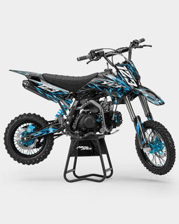 RAION - Kit Déco Dirt Bike Semi-Personnalisable - Bleu — vue 1