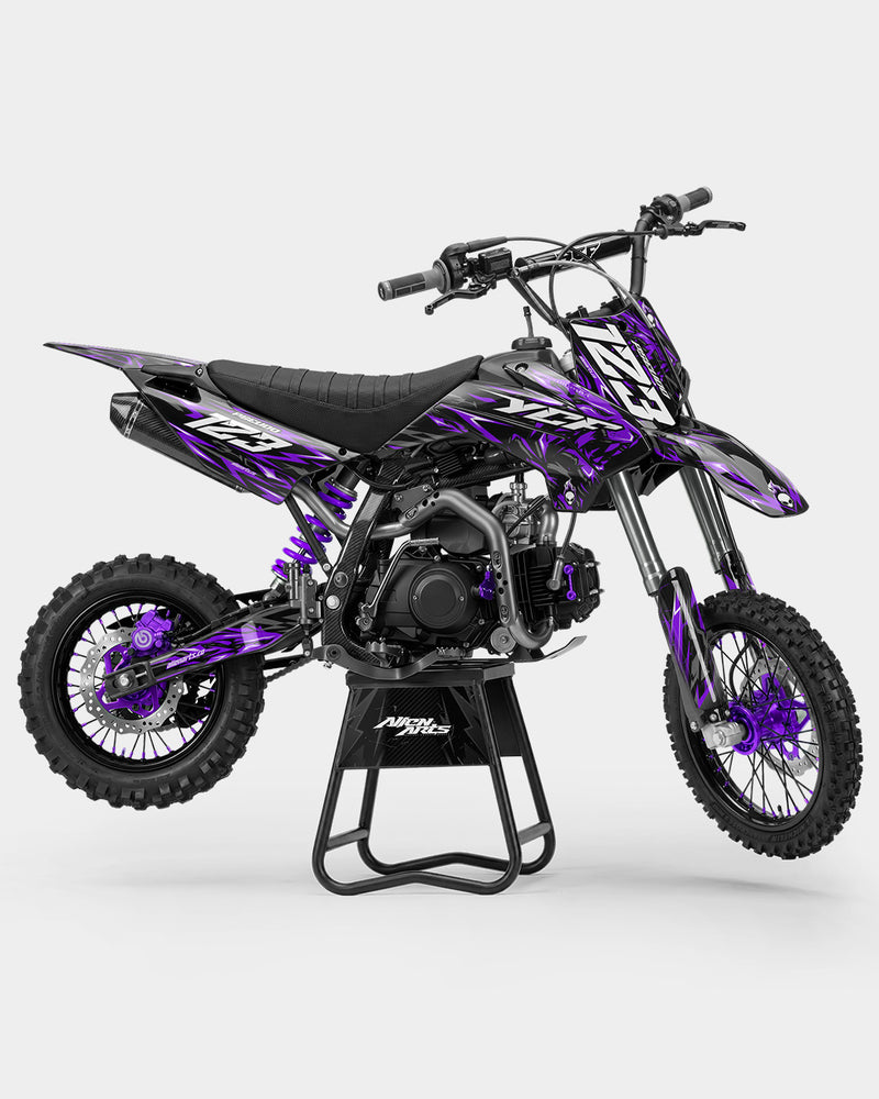 RAION - Kit Déco Dirt Bike Semi-Personnalisable - Violet