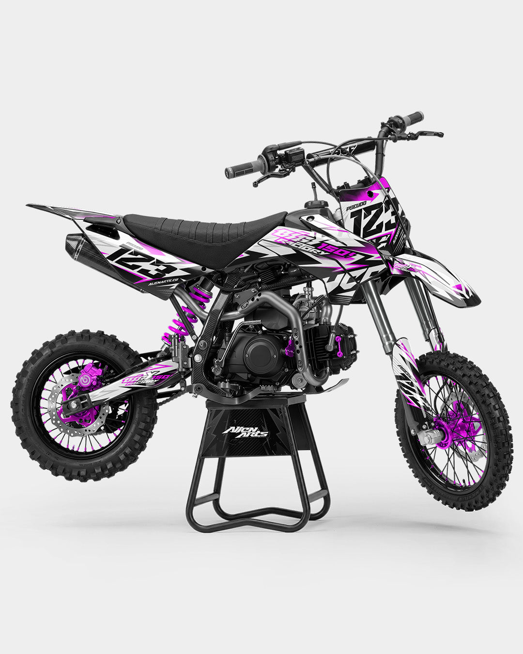 RAMPAGE - kits adhesivos para motos kits adhesivos  semi personalizable  Rosa