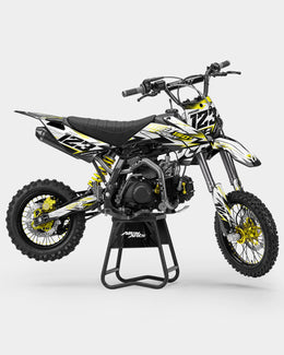 RAMPAGE - Kit Déco Dirt Bike Semi-Personnalisable - Jaune — vue 1