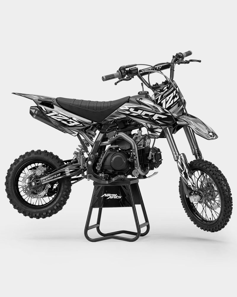 REAPER - Kit Déco Dirt Bike Semi-Personnalisable - Gris