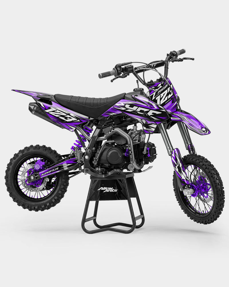 REAPER - Kit Déco Dirt Bike Semi-Personnalisable - Violet